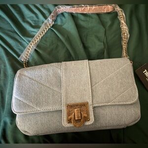True Religion Blue Quilted Shoulder Bag